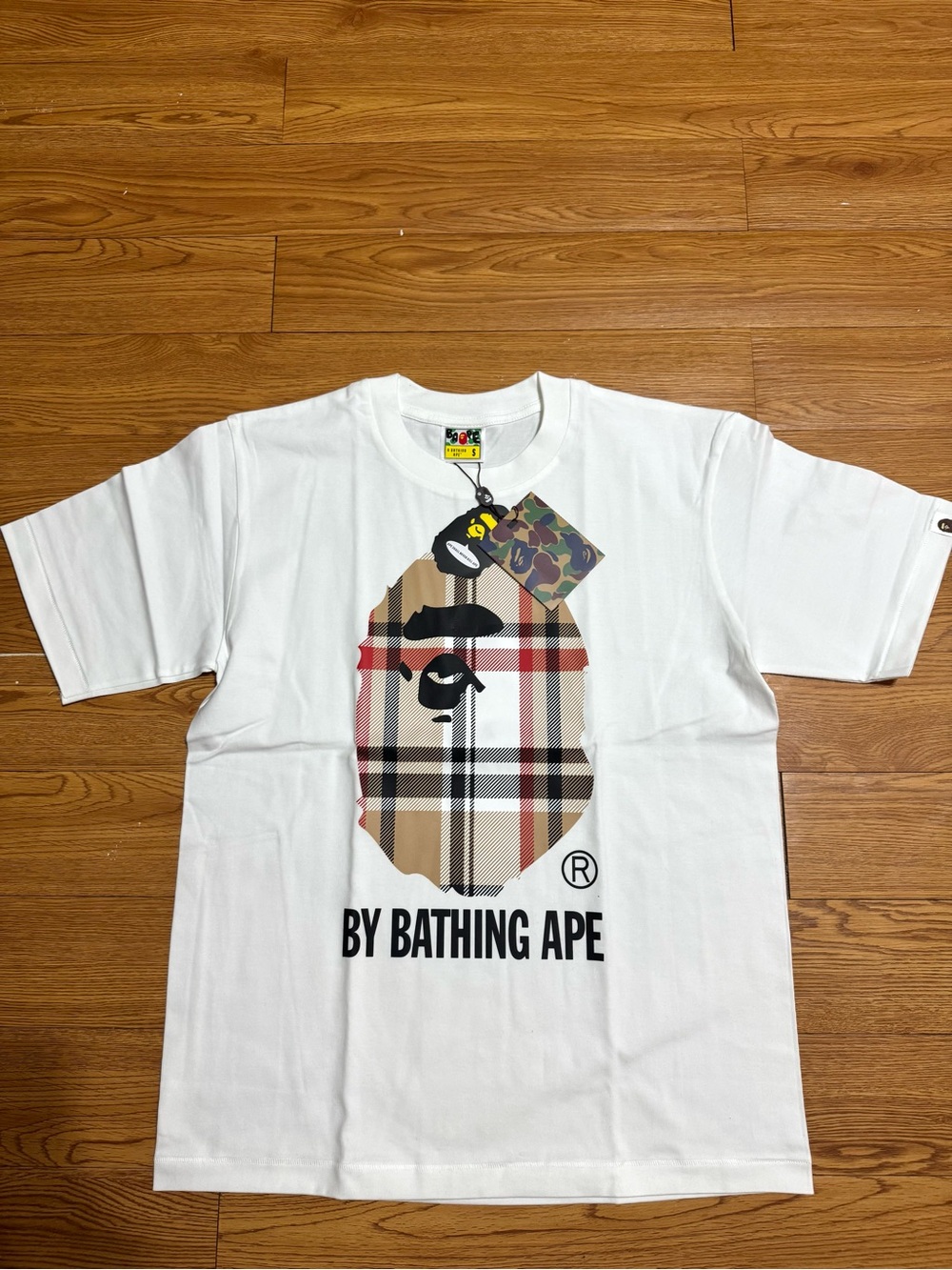 Bape x Burberry White T-Shirt size S #7